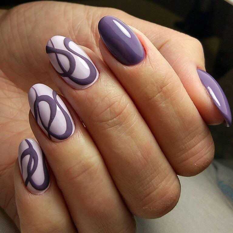 фіолетові нігті