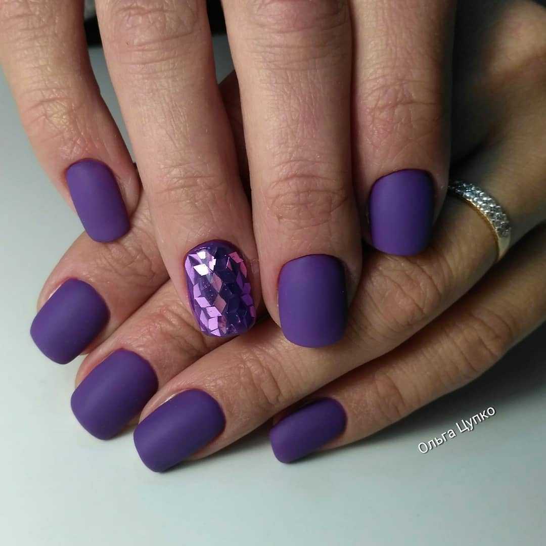 Фіолетовий манікюр - актуальні ідеї (+90 фото) 27