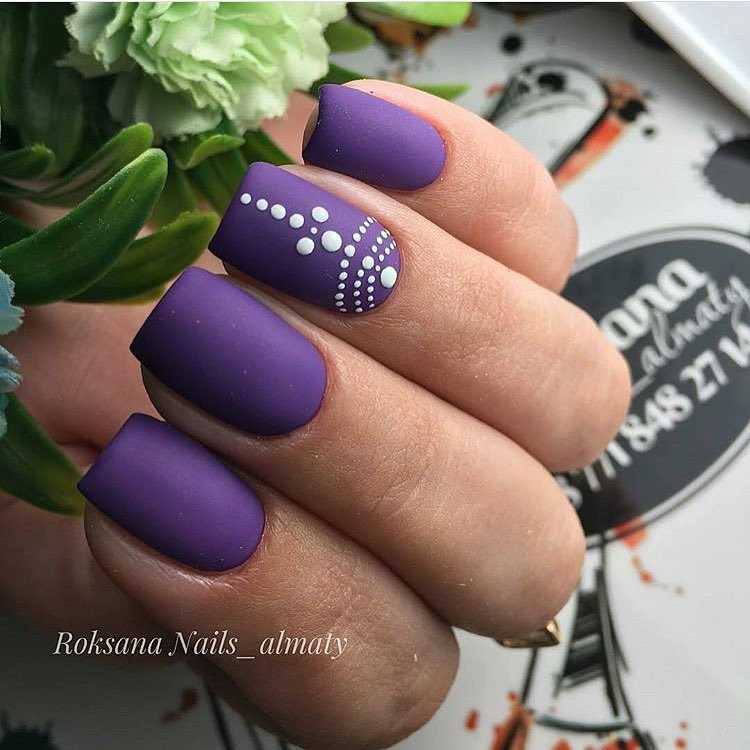Фіолетовий манікюр - актуальні ідеї (+90 фото) 4