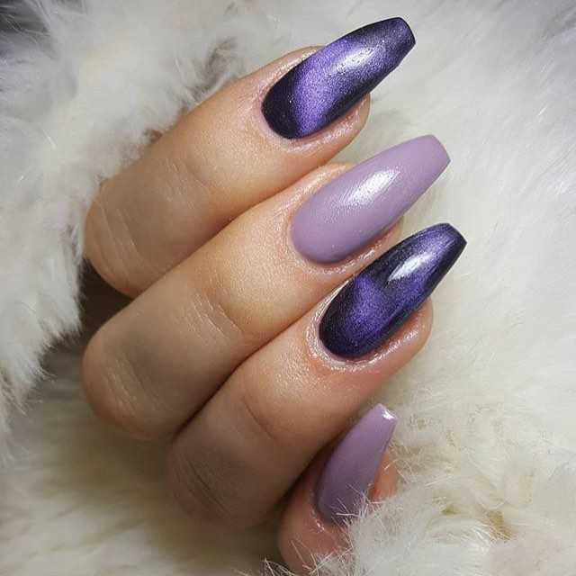 Фіолетовий манікюр - актуальні ідеї (+90 фото) 69